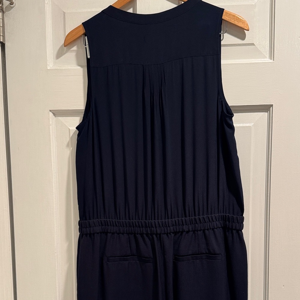 J. Crew Navy Sleeveless Jumpsuit